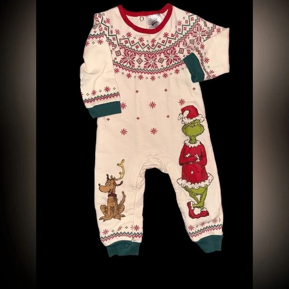 The Grinch Baby Coverall, Size 12 Months - Picture 6 of 8